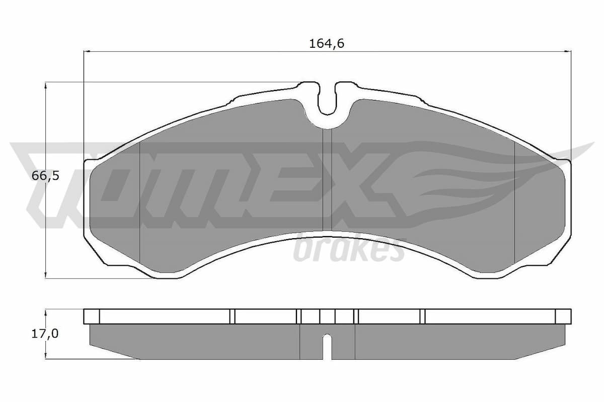 Bremžu uzliku kompl., Disku bremzes TOMEX Brakes TX 11-11 1