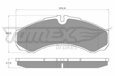 Bremžu uzliku kompl., Disku bremzes TOMEX Brakes TX 11-11 1