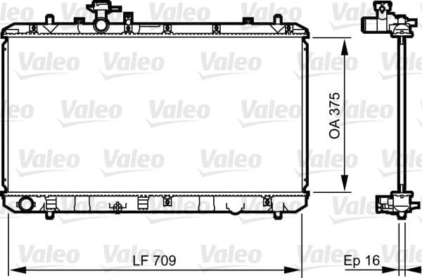 Radiators, Motora dzesēšanas sistēma VALEO 735407 1