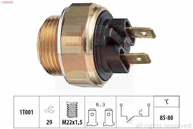 Termoslēdzis, Radiatora ventilators EPS 1.850.018 1