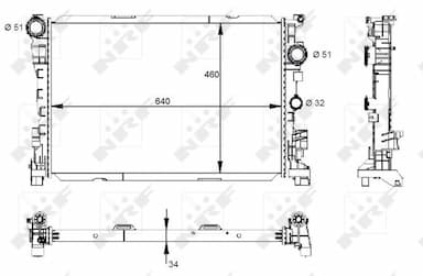 Radiators, Motora dzesēšanas sistēma NRF 59133 2