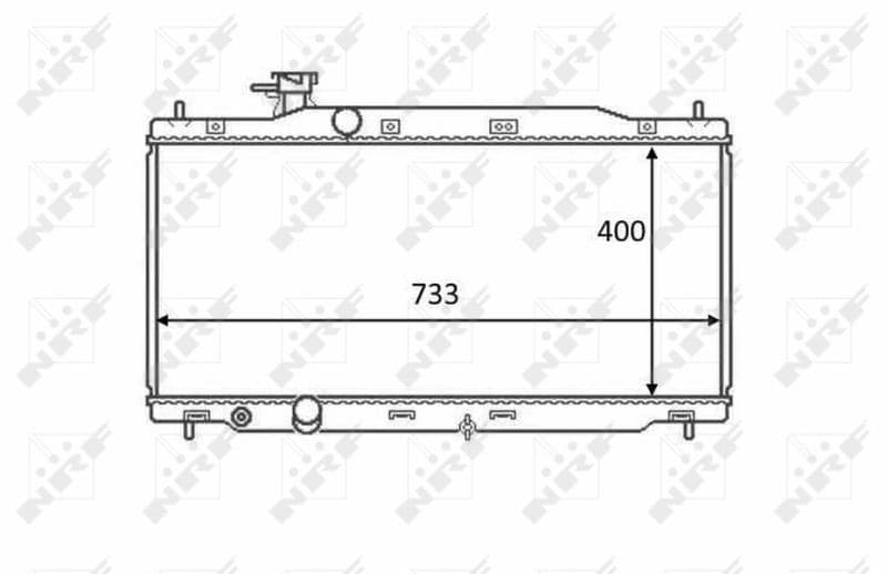 Radiators, Motora dzesēšanas sistēma NRF 58458 1