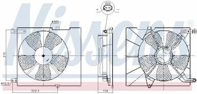 Ventilators, Motora dzesēšanas sistēma NISSENS 85746 6