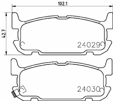 Bremžu uzliku kompl., Disku bremzes HELLA 8DB 355 010-931 1