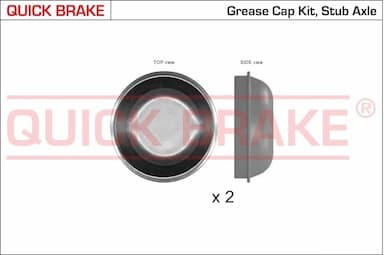 Vāks, Riteņa rumbas gultnis QUICK BRAKE 9827K 1