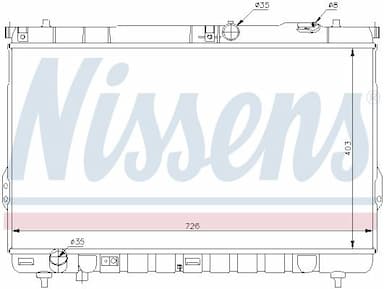 Radiators, Motora dzesēšanas sistēma NISSENS 67031 5