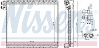 Iztvaikotājs, Gaisa kondicionēšanas sistēma NISSENS 92365 6