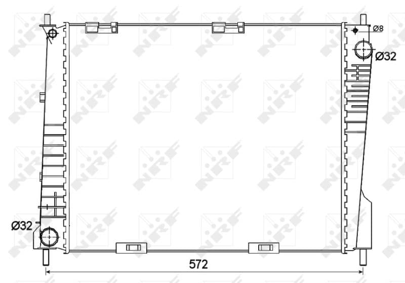 Radiators, Motora dzesēšanas sistēma NRF 53125 1