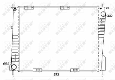 Radiators, Motora dzesēšanas sistēma NRF 53125 1