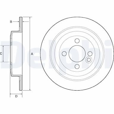 Bremžu diski DELPHI BG4560C 1