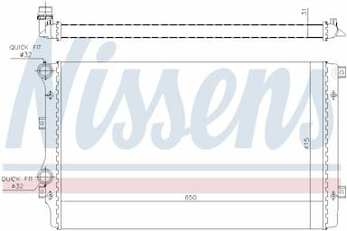 Radiators, Motora dzesēšanas sistēma NISSENS 65280A 2