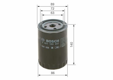 Eļļas filtrs BOSCH 0 451 103 347 5