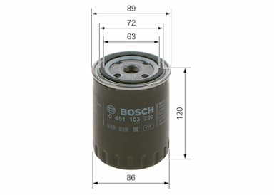 Eļļas filtrs BOSCH 0 451 103 290 5