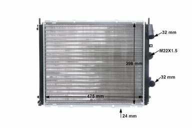 Radiators, Motora dzesēšanas sistēma MAHLE CR 510 000S 11