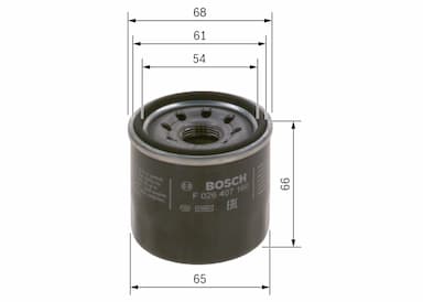 Eļļas filtrs BOSCH F 026 407 160 5