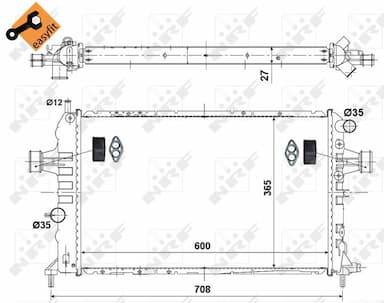 Radiators, Motora dzesēšanas sistēma NRF 58344 1