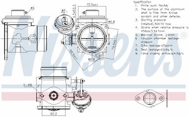Izpl. gāzu recirkulācijas vārsts NISSENS 98301 8