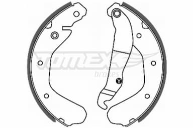 Bremžu loku komplekts TOMEX Brakes TX 20-15 1