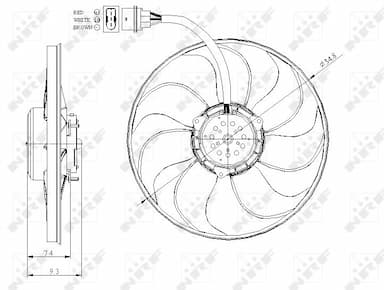 Ventilators, Motora dzesēšanas sistēma NRF 47393 2