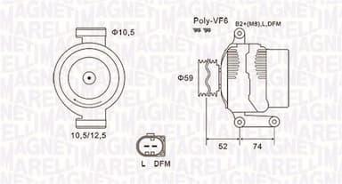 Ģenerators MAGNETI MARELLI 063731928010 1