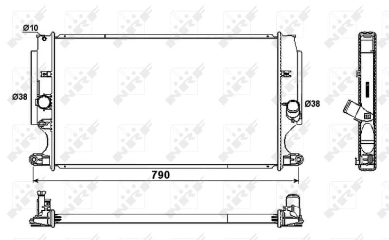 Radiators, Motora dzesēšanas sistēma NRF 53181 1