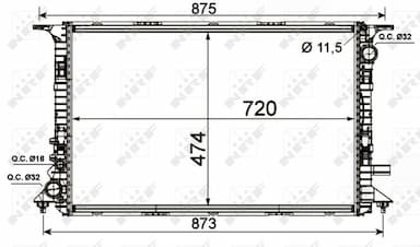 Radiators, Motora dzesēšanas sistēma NRF 53013 1