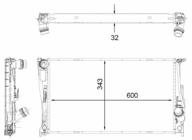 Radiators, Motora dzesēšanas sistēma MAHLE CR 1923 000P 2