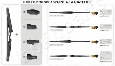 Stikla tīrītāja slotiņa JAPANPARTS SS-X28R 2