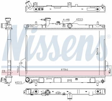 Radiators, Motora dzesēšanas sistēma NISSENS 67481 5