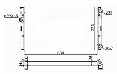 Radiators, Motora dzesēšanas sistēma NRF 50455 5