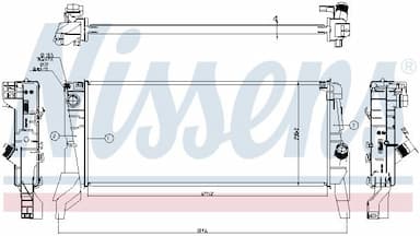 Radiators, Motora dzesēšanas sistēma NISSENS 606562 6