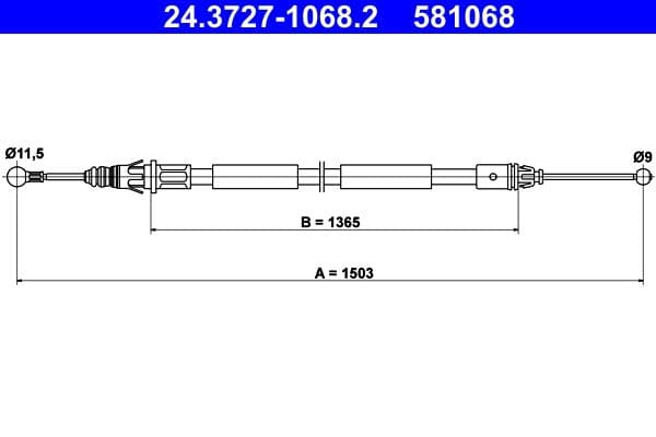 Trose, Stāvbremžu sistēma ATE 24.3727-1068.2 1