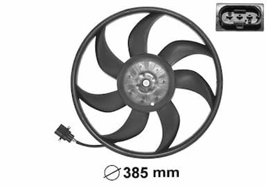 Ventilators, Motora dzesēšanas sistēma VAN WEZEL 5827745 1