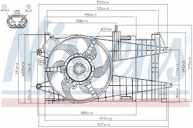 Ventilators, Motora dzesēšanas sistēma NISSENS 85163 6