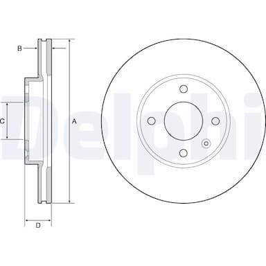 Bremžu diski DELPHI BG4951C 1