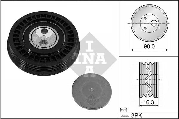 Spriegotājrullītis, Ķīļrievu siksna Schaeffler INA 531 1005 10 1