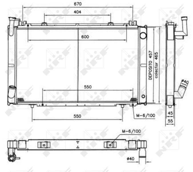 Radiators, Motora dzesēšanas sistēma NRF 52154 1