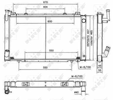 Radiators, Motora dzesēšanas sistēma NRF 52154 1