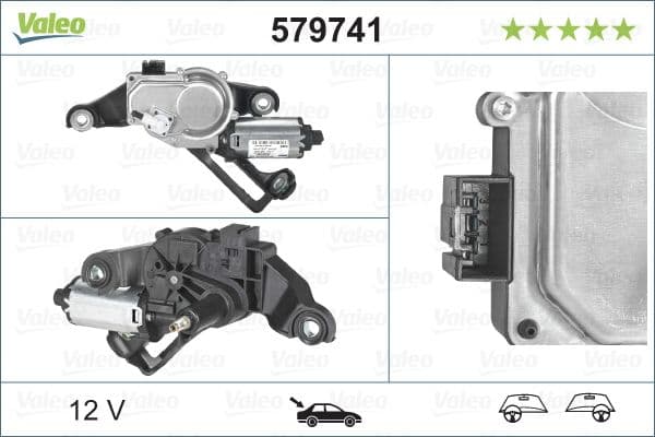 Stikla tīrītāju motors VALEO 579741 1