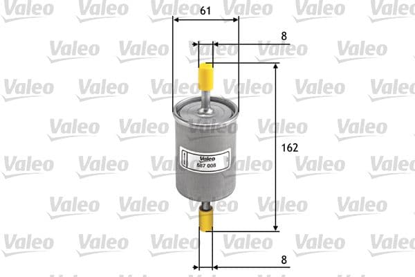 Degvielas filtrs VALEO 587008 1