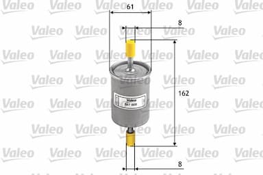 Degvielas filtrs VALEO 587008 1