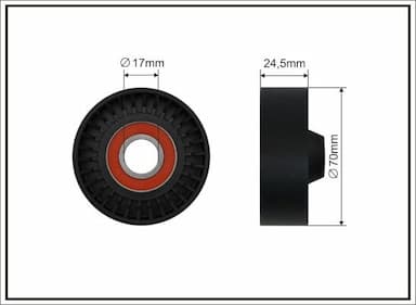 Parazīt-/Vadrullītis, Ķīļrievu siksna CAFFARO 341-00 1