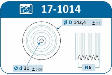 Piedziņas skriemelis, Kloķvārpsta IJS GROUP 17-1014 2