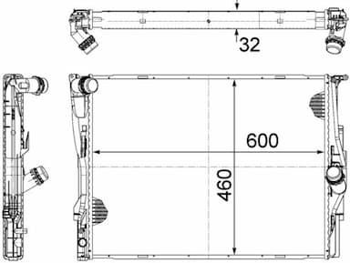 Radiators, Motora dzesēšanas sistēma MAHLE CR 1087 000S 2