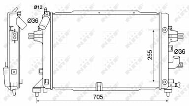 Radiators, Motora dzesēšanas sistēma NRF 53145 2