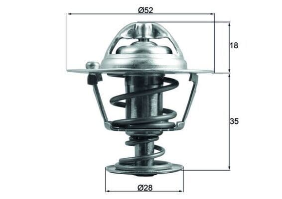 Termostats, Dzesēšanas šķidrums MAHLE TX 184 78D 1