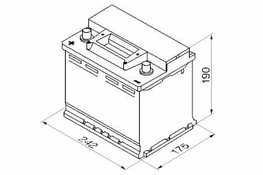 Startera akumulatoru baterija BOSCH 0 092 S30 060 6