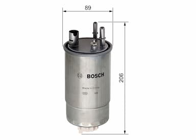 Degvielas filtrs BOSCH F 026 402 049 5