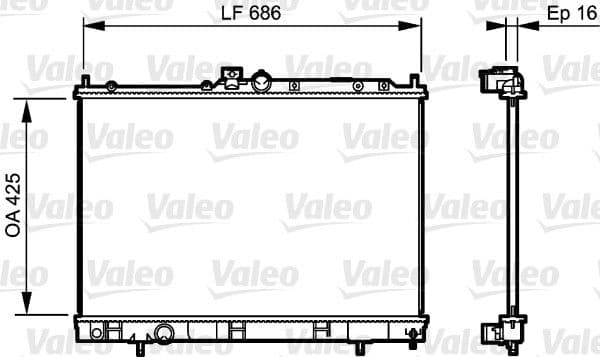 Radiators, Motora dzesēšanas sistēma VALEO 735201 1