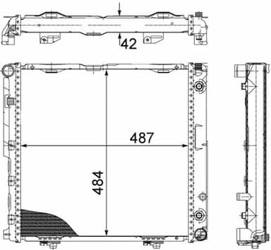 Radiators, Motora dzesēšanas sistēma MAHLE CR 291 000S 2